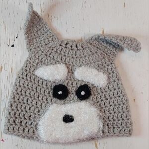 Dog Child Handmade Beanie Crochet Stocking Hat Animal Winter Warm Cozy